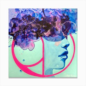 Surreal abstract woman portrait Canvas Print