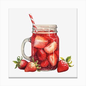 Strawberry Iced Tea 1 Canvas Print