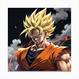 Dragon Ball Z Wallpaper 54 Canvas Print