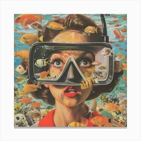 'Scuba Diver' Canvas Print