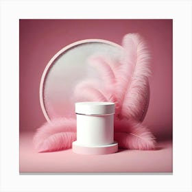 Pink Feathers Canvas Print