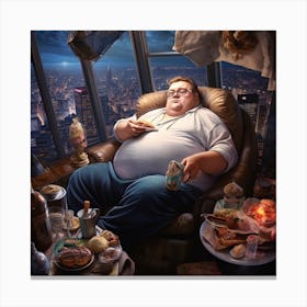 Fat Man Canvas Print