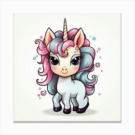 Cute Unicorn 520 Canvas Print