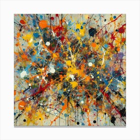 Splatter Painting Canvas Print