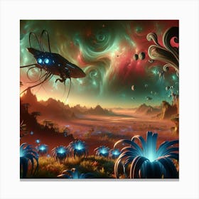 Alien Landscape Canvas Print