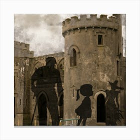 Shadows Of The Castle Canvas Print