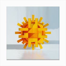 Abstract Sun Canvas Print