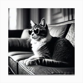 Cat In Sunglasses 1 Canvas Print