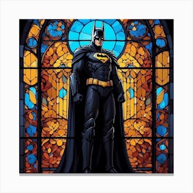 Batman Stained Glass Canvas Print