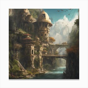 Fantasy City 53 Canvas Print