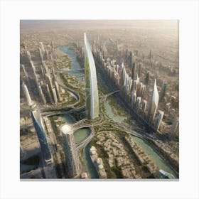 Dubai Skyscraper Canvas Print