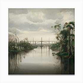 Bridge Over The River Canvas Print