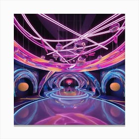 Neon Tunnel 1 Canvas Print