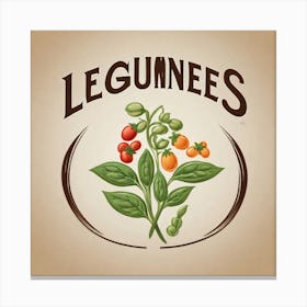 Legumes As A Logo (77) Canvas Print