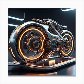 Futuristic Motorcycle 5 Canvas Print