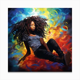 Afro Girl 53 Canvas Print