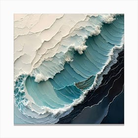 Abstract Of A Wave 1 Canvas Print