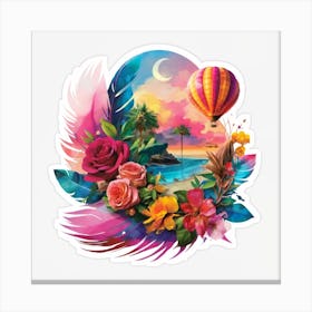 Hot Air Balloon Canvas Print