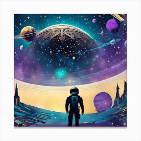 Space Painting 1 Canvas Print