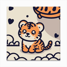 Cute Tiger 15 Canvas Print