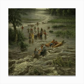 'The Flood' 3 Canvas Print