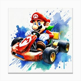 Mario Kart racing  Canvas Print