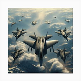 Eagles In Flight 2 Canvas Print