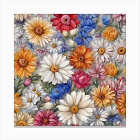 Daisies 1 Canvas Print