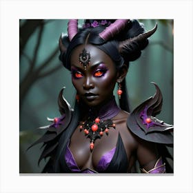 Demon Woman Canvas Print