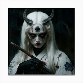 Demon Woman Canvas Print