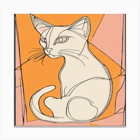 Cat orang Canvas Print