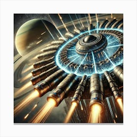 Magnetic Acceleration Projectile 1024x1024 Canvas Print