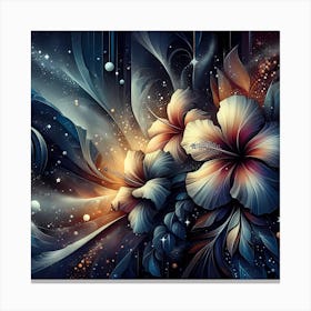 Abstract Flower Painting 1 Canvas Print