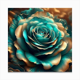 Blue Rose Canvas Print