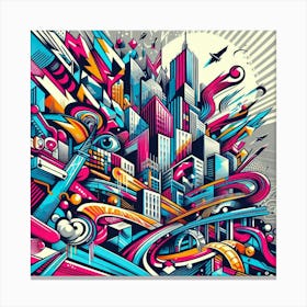 Abstract Cityscape 5 Canvas Print