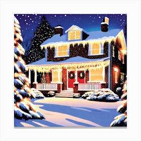 Christmas House 6 Canvas Print