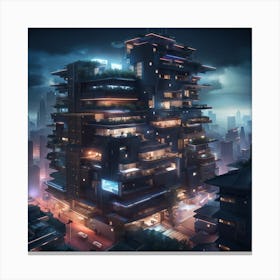 Futuristic City 3 Canvas Print