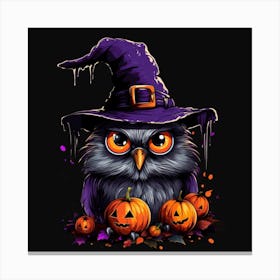 Halloween Owl 2 Canvas Print