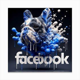 Facebook Logo 4 Canvas Print