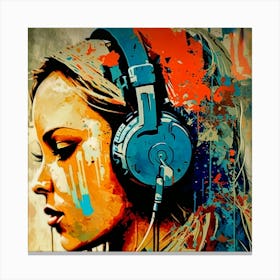 Splatter Art Canvas Print