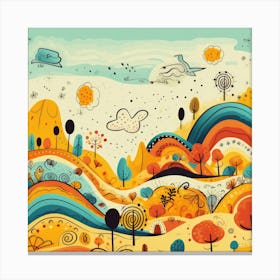 Autumn Landscape Canvas Print