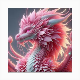 Pink Dragon Canvas Print