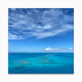 Beautiful Ocean Off Bermuda - Square Canvas Print