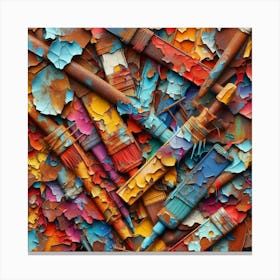 Rusty Pens Canvas Print