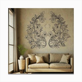 Peacock Wall Art Canvas Print