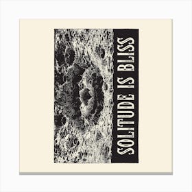 Solitude Is Bliss Square Canvas Print