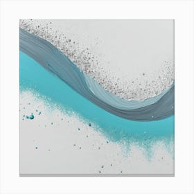 Spiaggia  Abstract Painting Canvas Print