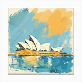 A Sydney Opera House In Sydney Expressive Stroke 1720433386 3 Canvas Print