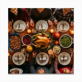 Thanksgiving Dinner 1 Canvas Print