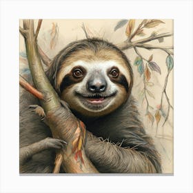 Sloth 55 Canvas Print